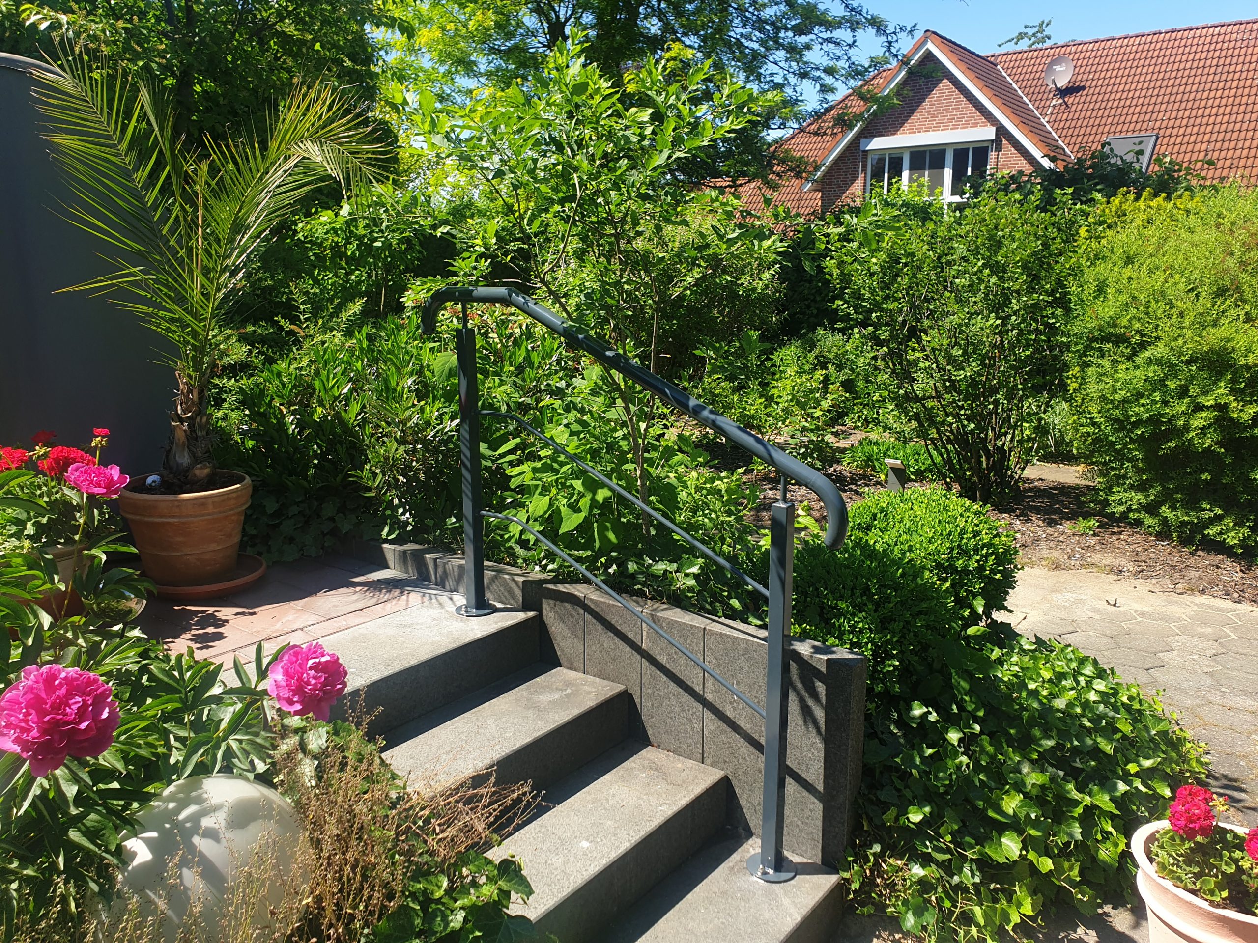 Geländer-pulverbeschichtet